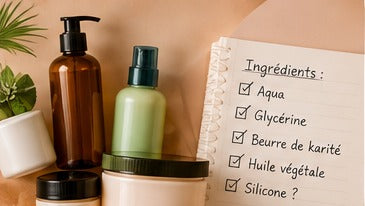 Produits capillaires et liste d’ingrédients, illustration pour comprendre les compositions