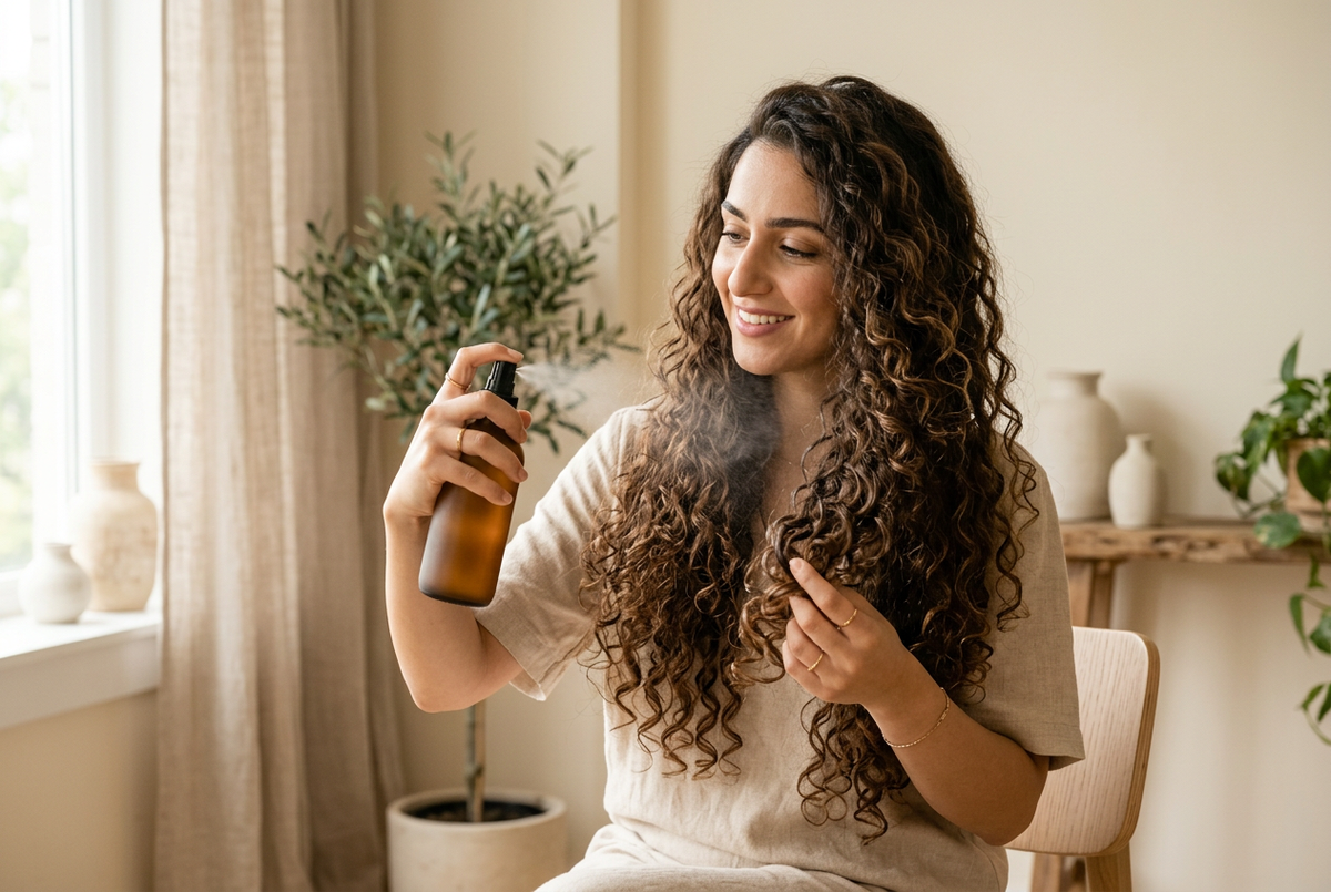 Comment hydrater les cheveux bouclés sans les alourdir ? — illustration de l’article
