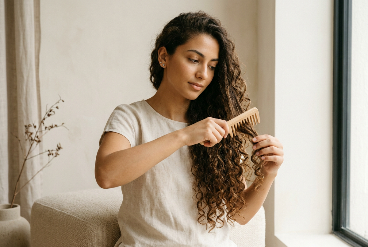 Comment démêler les cheveux bouclés sans les casser ? — illustration de l’article