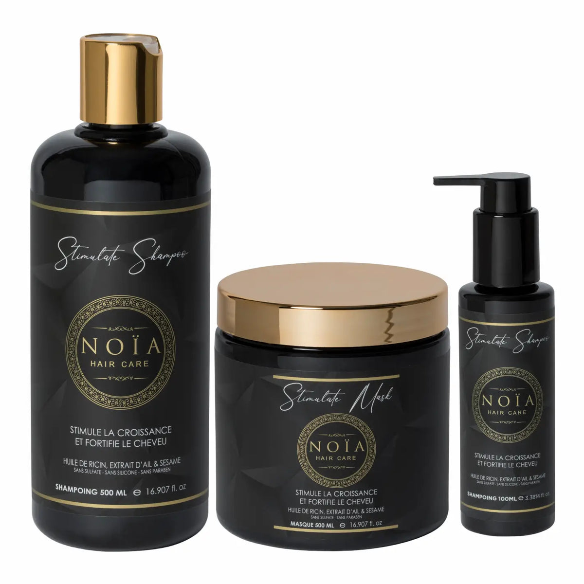 Routine Capillaire GAMME STIMULATE – Pack Trio | Noia Hair — visuel du produit 1