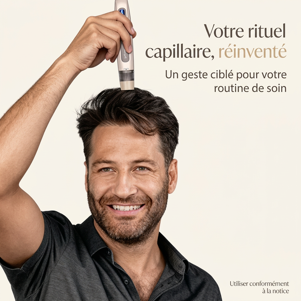 Kit de mésothérapie capillaire : visuel explicatif de la routine en français